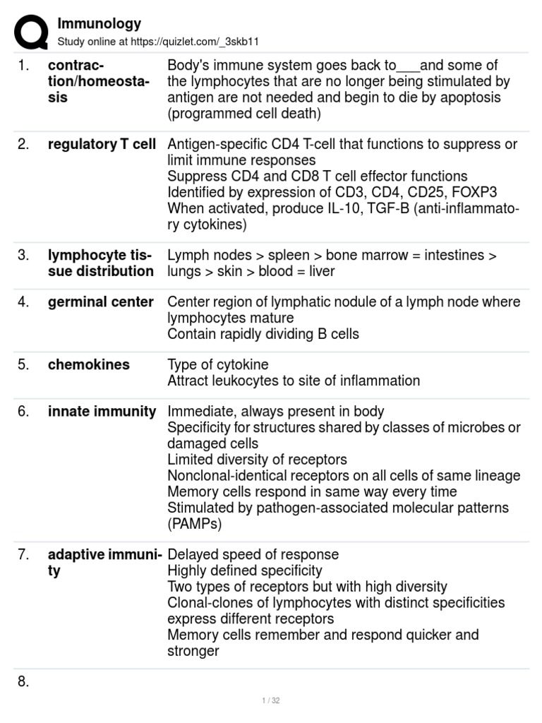 Immunology PDF Major Complex T Cell