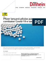 Pfizer Lançará Pílulas para Combater Covid-19 e Variantes