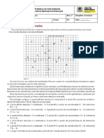 Lista de Exercícios - 7 Ano - Plano Cartesiano