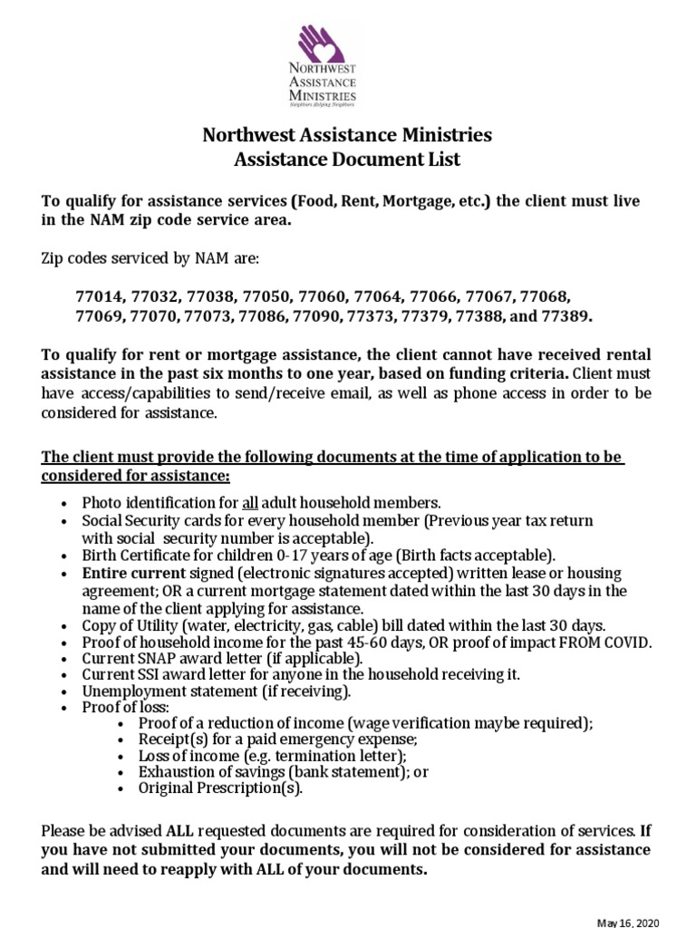 Nvc Documents List