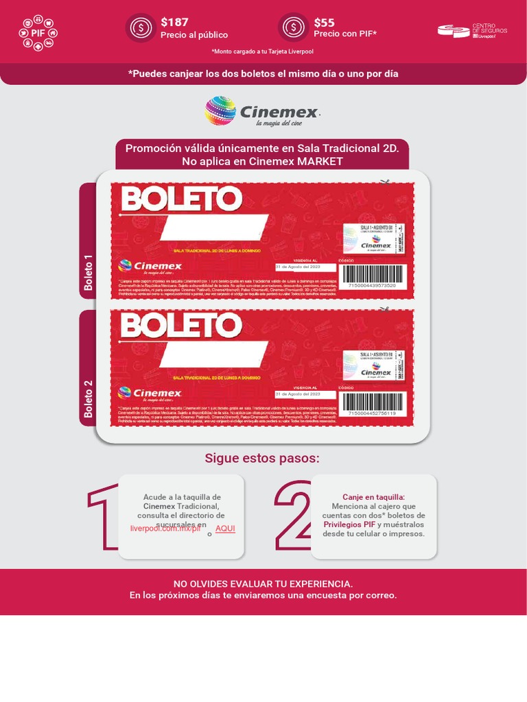 Precios de boletos en Cinemex 2023 | PDF | Ciudad de México | Quintana Roo