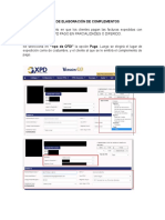 PROCCESO ELABORACIÓN COMPLEMENTOS. de Facturación