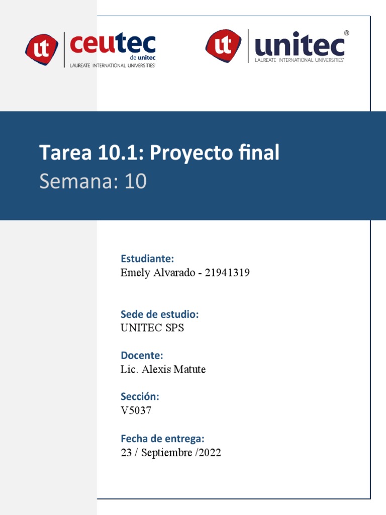 Tarea 10.1 - Proyecto Final Andrea Bocelli - EmelyAlvarado | PDF | Las ...