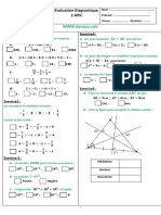 Evaluation Diagnostique Maths 2AC Modele 8 PDF