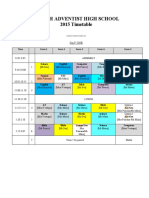 Final Timetable 2015