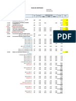 Hoja de Calculo de Metrados