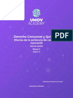 GUIA 2 LD37 Concursos Mercantiles y Quiebra Bloque II Efectos de La Sentencia de Concurso Mercantil