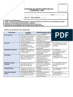 Evaluación Taller de Literatura