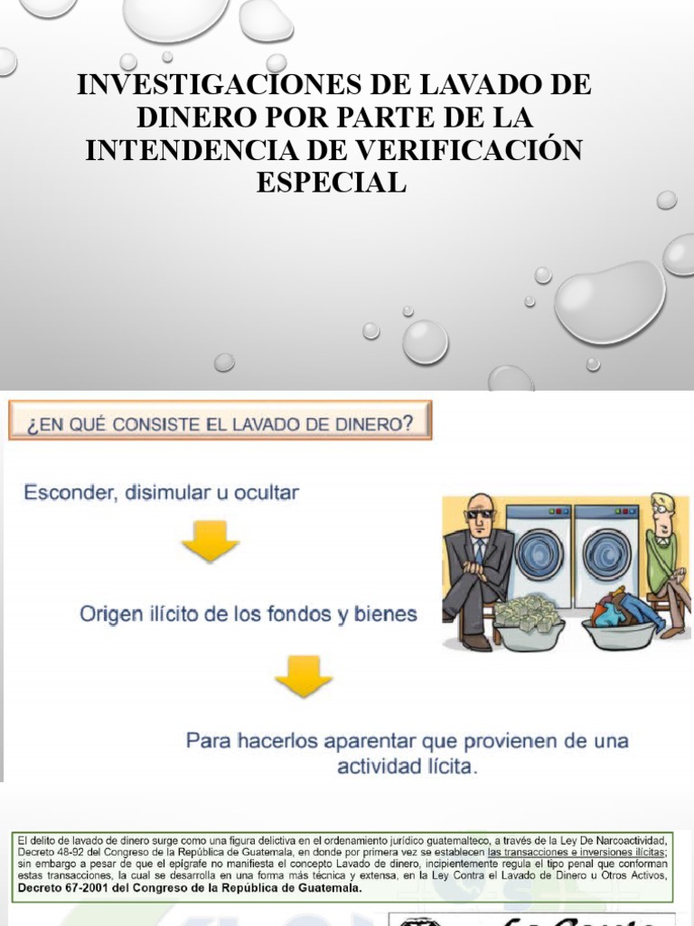 Lavado de Dinero en Guatemala: IVE y Tipologías | PDF | Lavado de ...