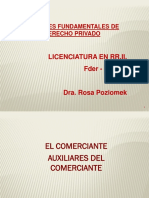 Comerciante - Actos de Comercio - Auxiliares