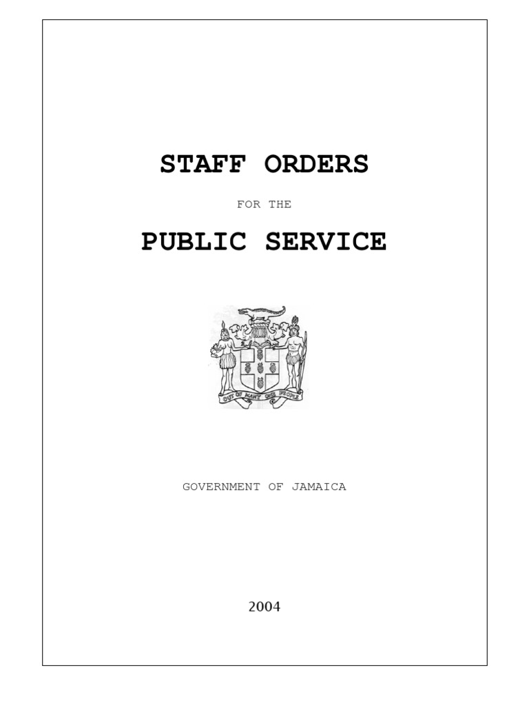 Staff Order 2004 | PDF | Attorney General | Employment