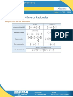 2U1S4T Racionales Propiedades de Los Racionales