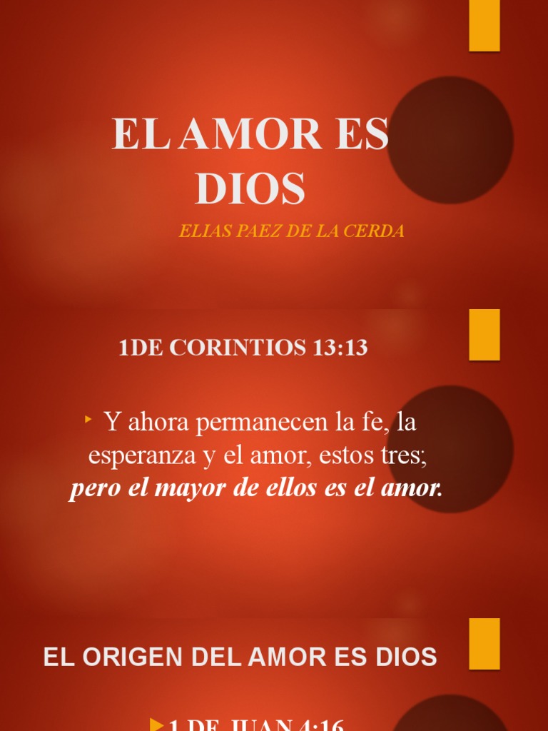 El Amor Es Dios | PDF | Amor | Dios