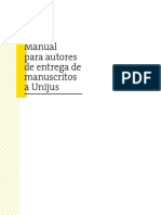 Manual Entrega de Manuscritos - Unijus
