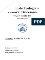 Instituto de Teología y Pastoral Diocesano ANTROPOLOGIA - Examen Final - 09-08-2023 (P. Javier)
