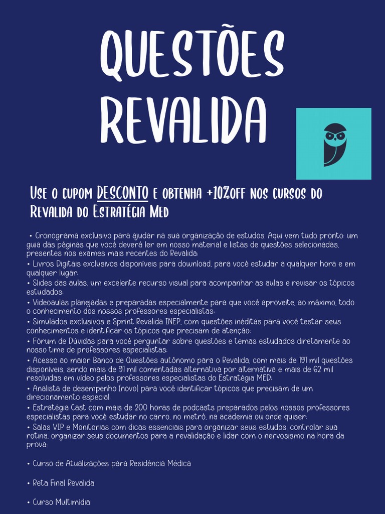 Guia Completo para Estudo do Revalida | PDF