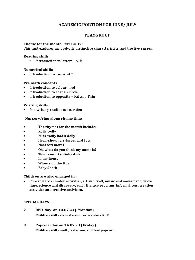 Playgroup | PDF | Foreign Language Studies