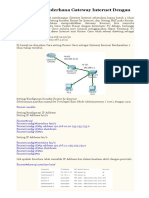 Konfigurasi Sederhana Gateway Internet Dengan Router Cisco