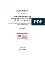 SR162 Max Wall Bracing Rating Compatible NZS3604 Construction-Phase I-Theory
