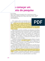 Para começar um projeto de pesquisa (Braga, 2005)