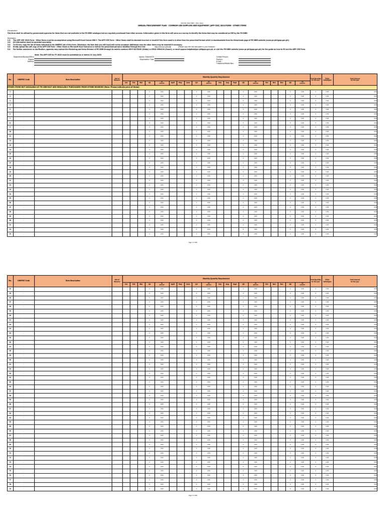 APPCSE 2025 Form Other Items V2 PDF