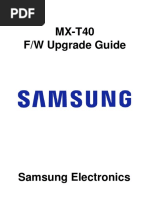 MX-T40 Firmware Upgrade Instruction