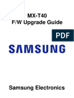 MX-T40 Firmware Upgrade Instruction