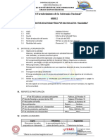 Formato de Informe de Actividad Fisica de Las Iiee 21 de Julio