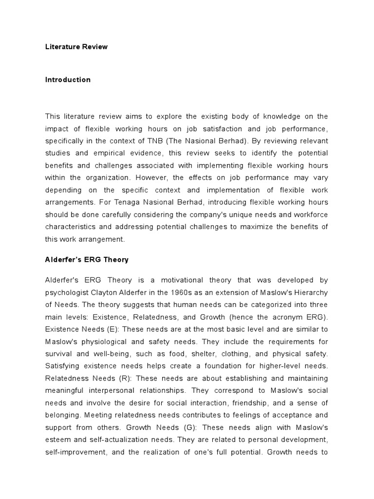 Literature Review | PDF | Job Satisfaction | Motivation