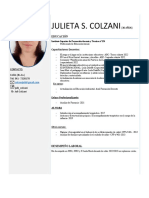 Curriculum Educacion - Juli Colzani