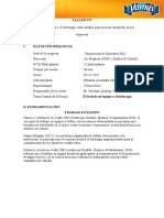 Programa Del Taller El Trabajo en Equipo y El Liderazgo Como Aliados para Un Buen Desarrollo en Las Empresas