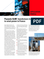 Pauwels SLIM® Transformers Lead The Way To Wind-Power in France