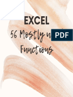Excel 56 Mostly Used Functions