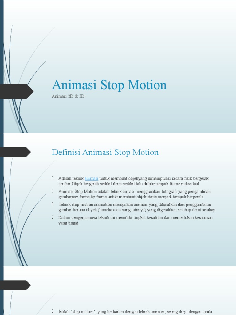 Animasi Stop Motion Pdf