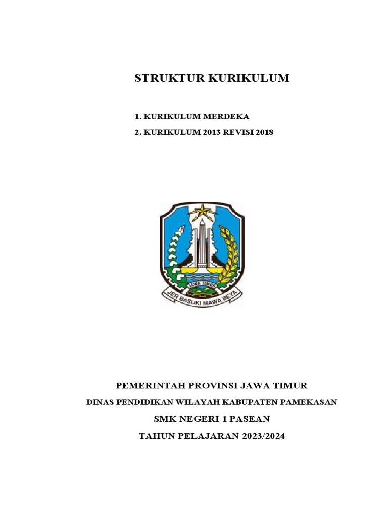 Struktur Kurikulum Merdeka | PDF