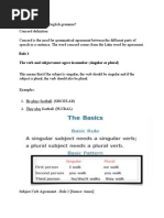 25 Rules of English Concord Explained | PDF | Grammatical Number | Plural