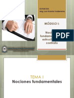 Módulo I. Nociones Fundamentales y Estructura Del Contrato