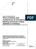 CP19 2000 The Installation and Maintenance of Emergency Lighting and Power Supply Systems in Buildings