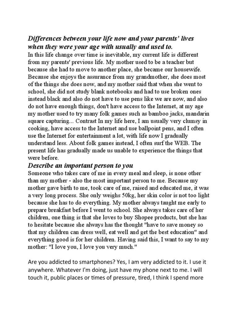 Life Changes: Generational Perspectives | PDF