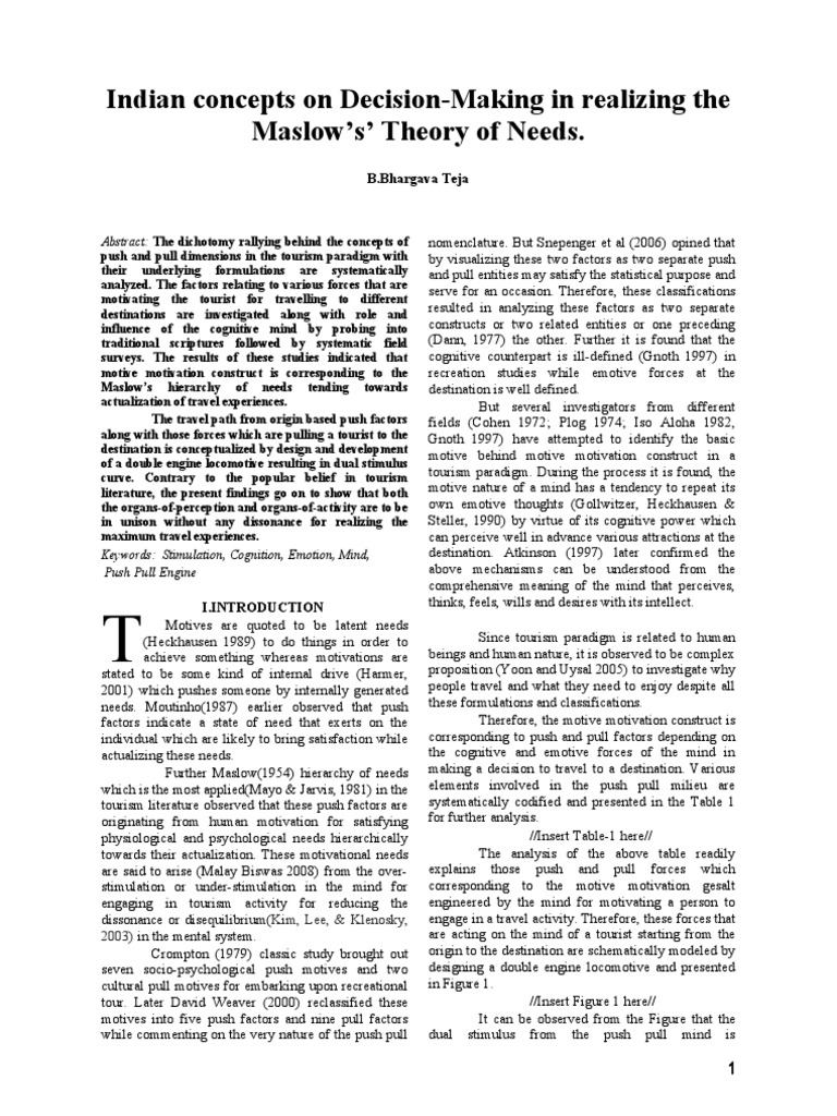 Push & Pull 20230807 PDF Motivation Motivational