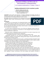 Effectiveness of Organizing Mathematical Circles in Primary Grades