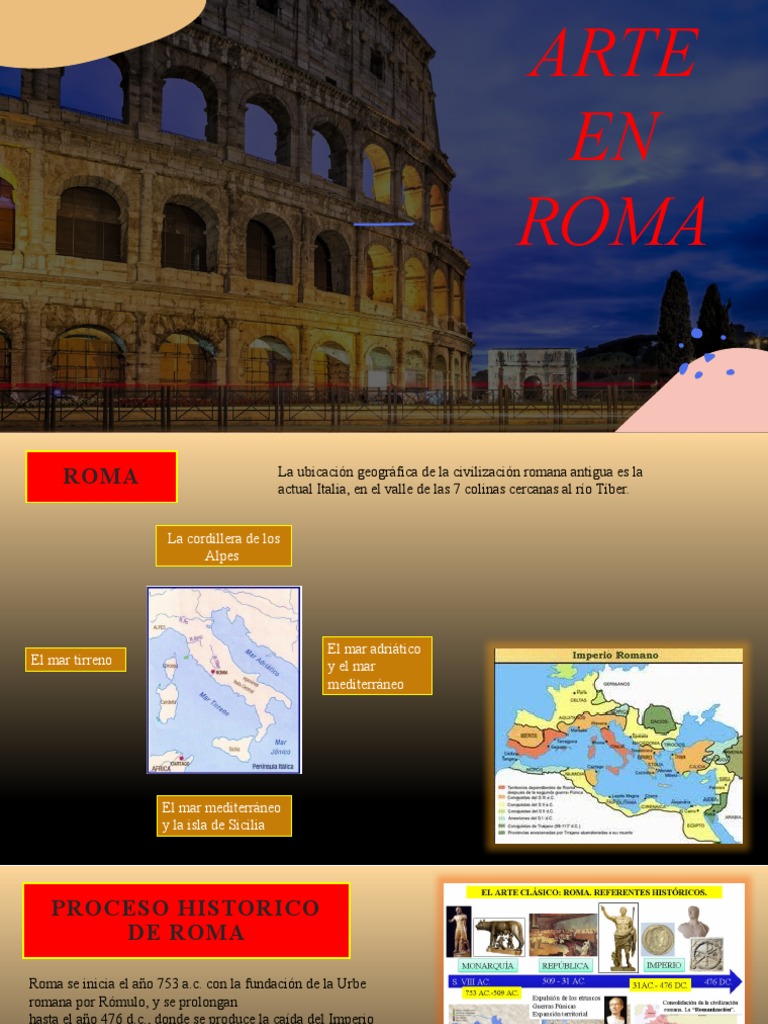 Arte y Arquitectura en la Antigua Roma | PDF