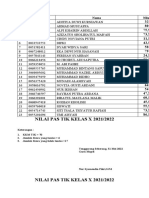 Daftar Nilai Kelas 7 Dan 8 Semester Genap Asli