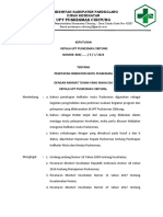 SK Penetapan Indikator Mutu Puskesmas Edisi Revisi