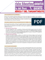 Invasión de América y Del Tahuantinsuyo para Quinto Grado de Secundaria