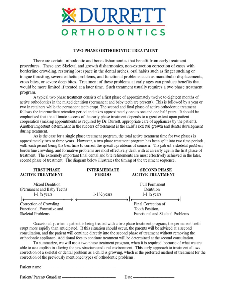 Two Phase Orthodontic Treatment | PDF