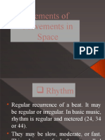 Elements of Movements in Space