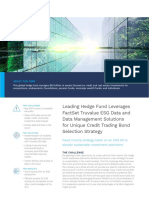 Leading Hedge Fund Leverages Factset Truvalue Esg Data and Data Management Solutions For Unique Credit Trading Bond Selection Strategy Case Study