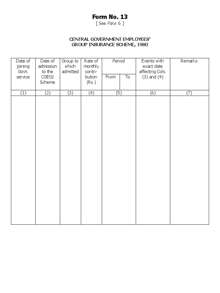 Form 13: CGEGIS Enrollment Details | PDF