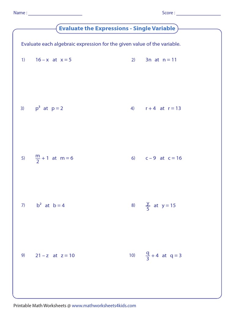 Single variable easy1 pdf
